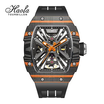 HAOFA Model 1929 Carbon Fiber Bezel 80 hours Power Automatic Movement watches