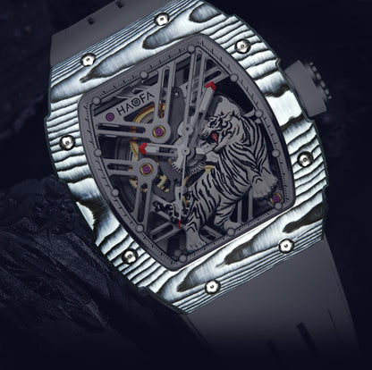 HAOFA 3D Tiger Automatic Carbon fibre Watch model 1973