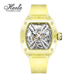 HAOFA Middle Size ultra thin K9 Crystal Automatic Watch