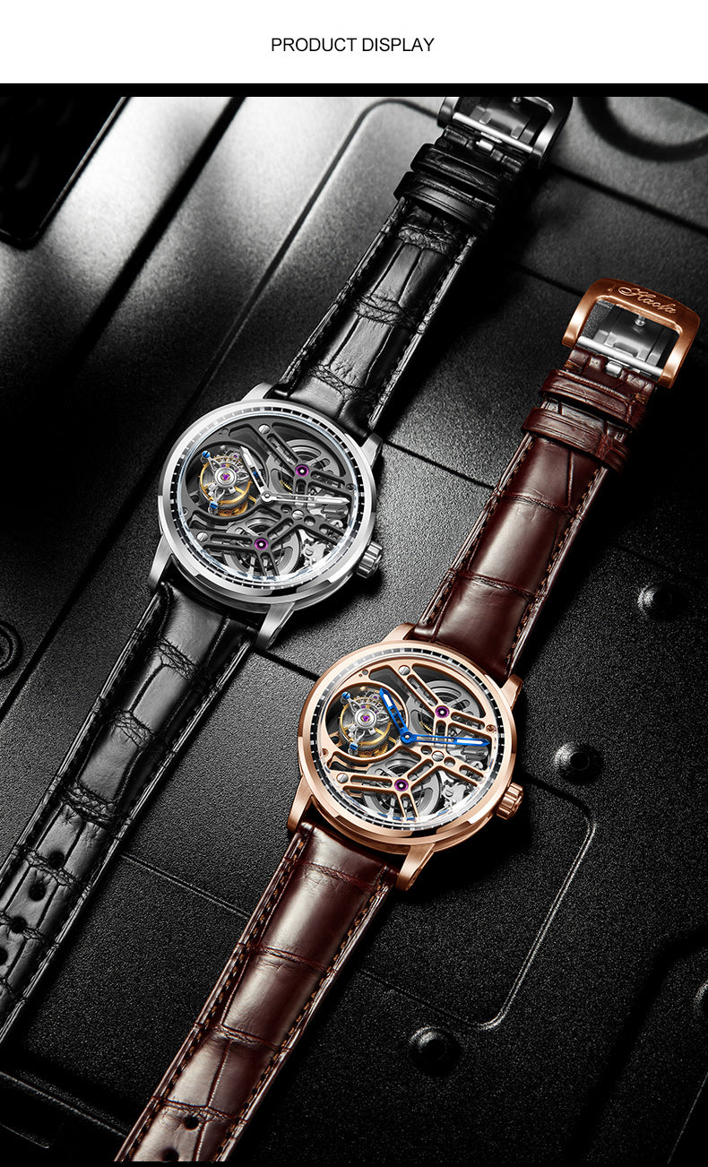 Haofa Tourbillon 1940 double spring drive watch