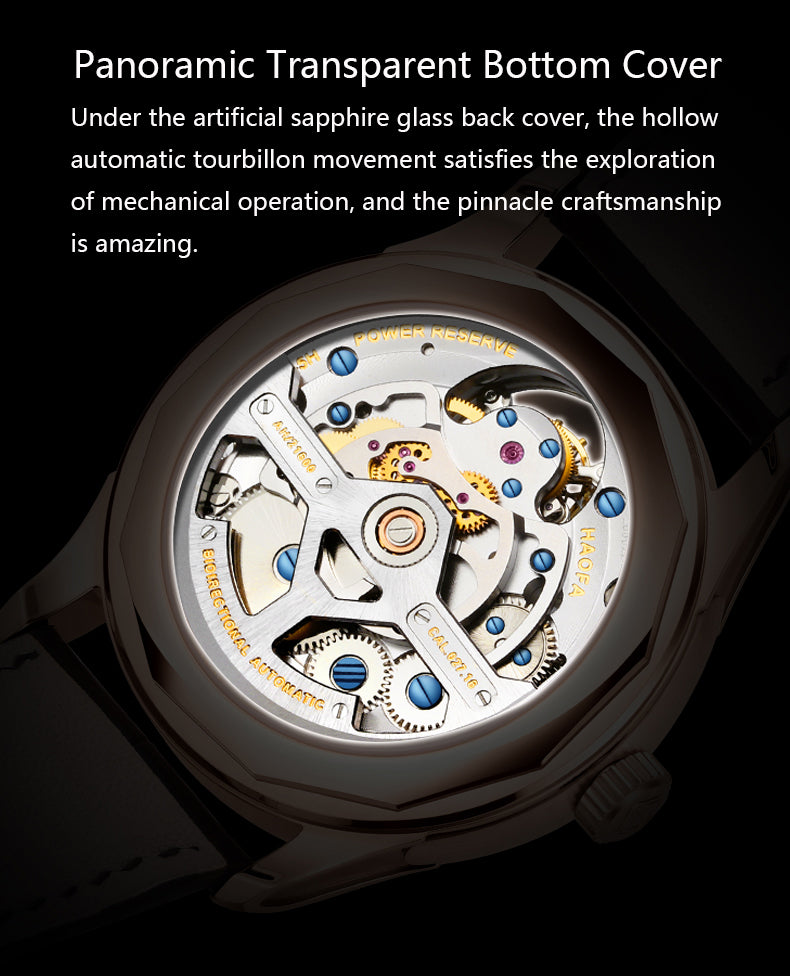 Haofa Date Display Tourbillon Watch Day And Night 8003