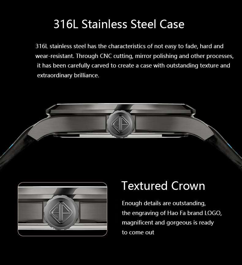 Haofa Skeleton Tourbillon Movement Watch 1089