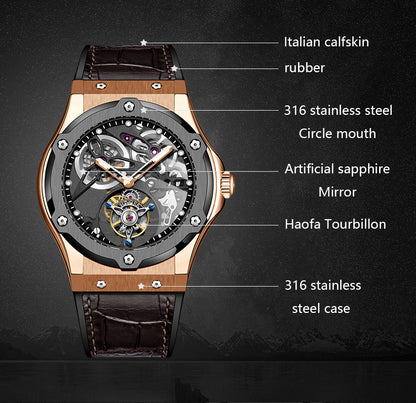 Haofa 1916 Double Barrel Tourbillon Watch