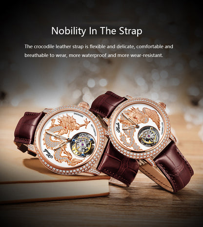 Haofa Luxury Couple Tourbillon Watches Men And Women