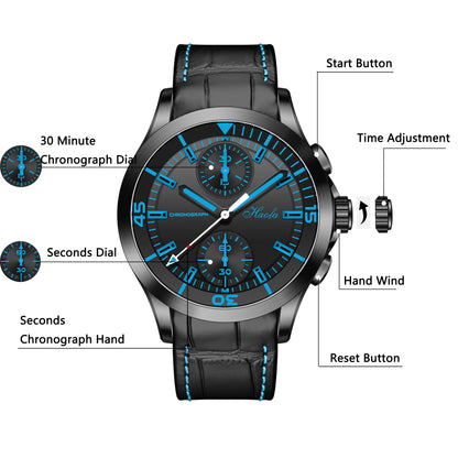 Haofa Automatic Mechanical Chronograph Watch 1600