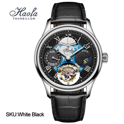 Haofa Date Display Tourbillon Watch Day And Night 8003