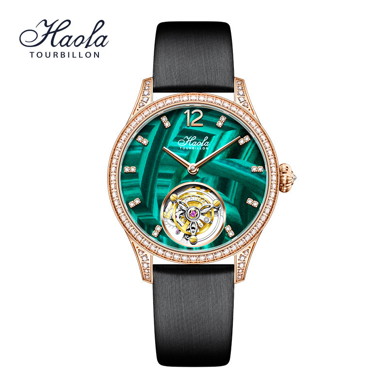 Haofa women lady Tourbillon watches luxury Sapphire  wrist watch 1809