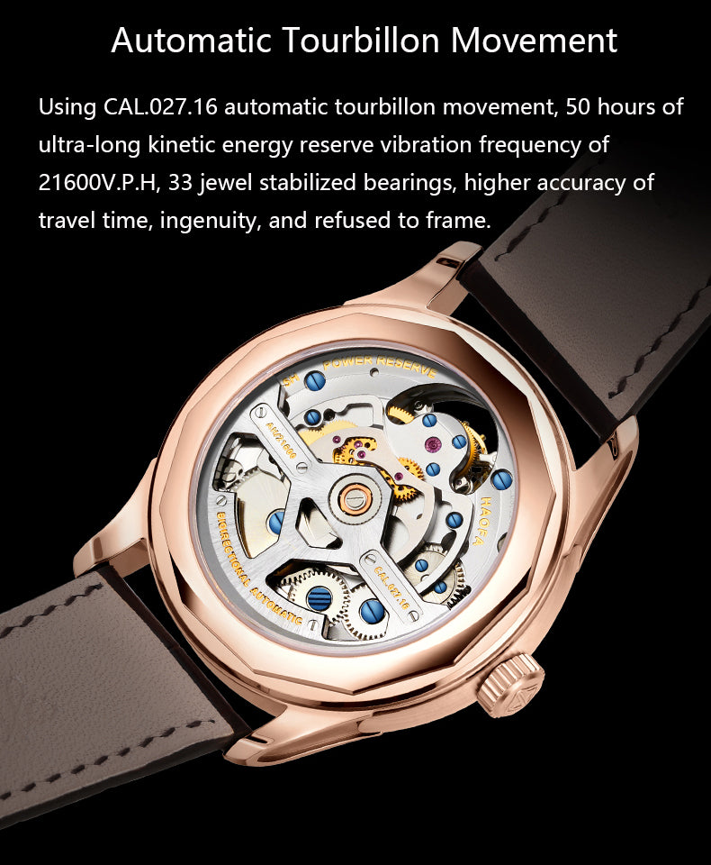 Haofa Date Display Tourbillon Watch Day And Night 8003