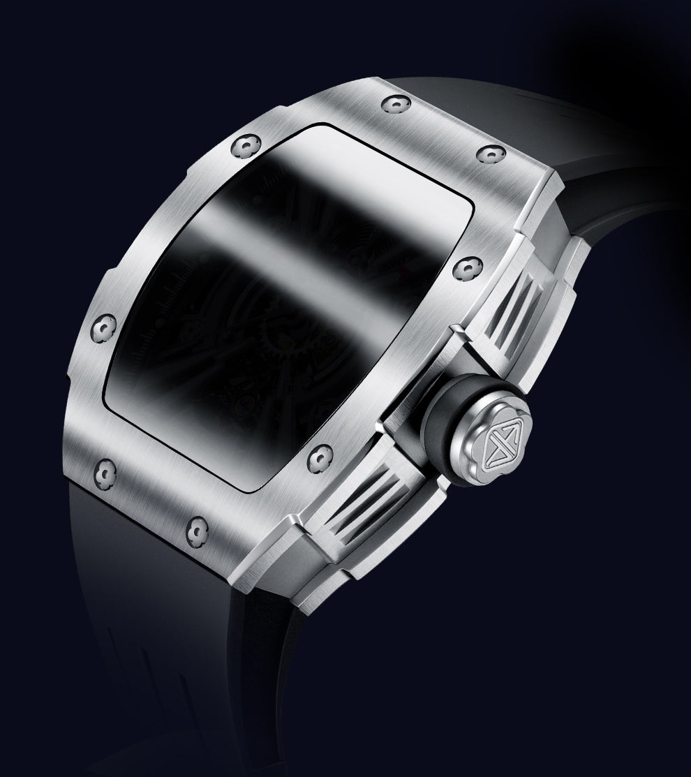 HAOFA 1968A 3D Dragon Automatic 80 Hours Power Stainless Steel 50M Waterproof Sapphire Crystal