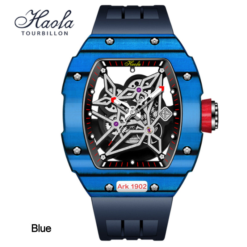 HAOFA Skeleton Carbon Fiber Automatic Watch 1902