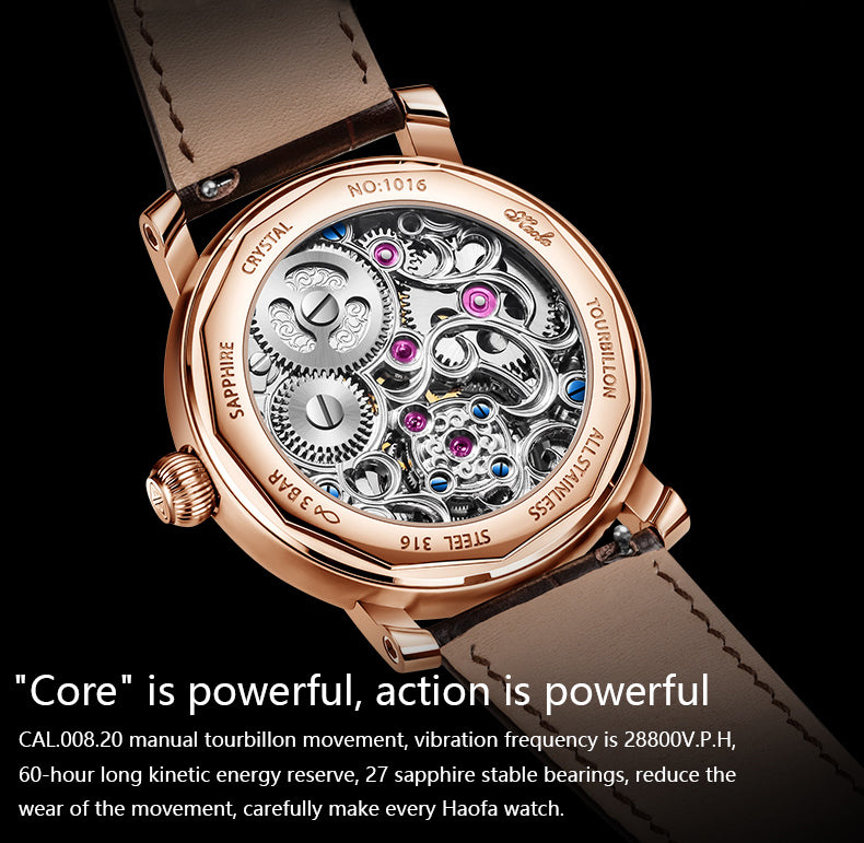 HAOFA 1016 Tourbillon Power Reserve Display