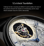 HAOFA 12'clock Power Reserve Display Automatic Tourbillon Watch