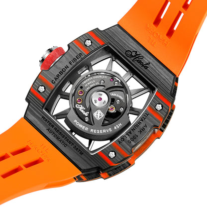 HAOFA 1905 Carbon Fiber  Bezel Titanium Magnesium Alloy Case Super Luminous Mechanical Watch