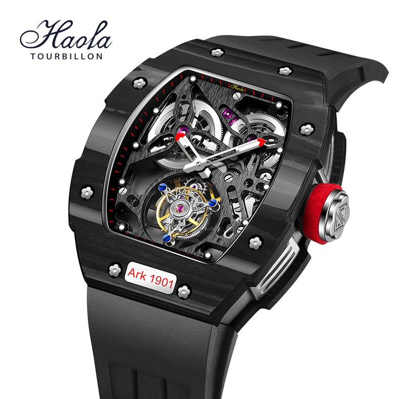 Haofa Skeleton Tourbillon 1901 Double Spring Watch