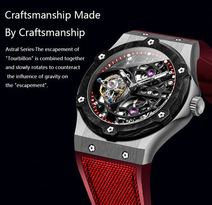 Haofa Tourbillon 1918 Carbon fiber bezel Titanium alloy case