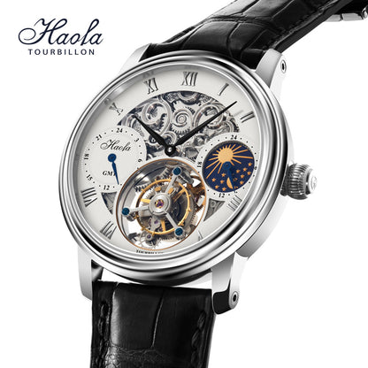 HAOFA Skeleton GMT Tourbillon Movement 1028