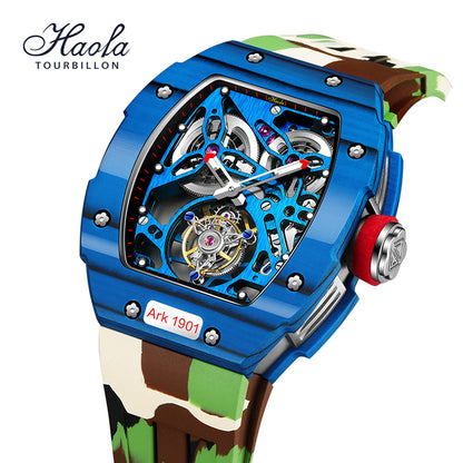 Haofa Skeleton Tourbillon 1901 Double Spring Watch