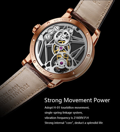 Haofa Luxury Skeleton 7 clock Tourbillon watch 1925B