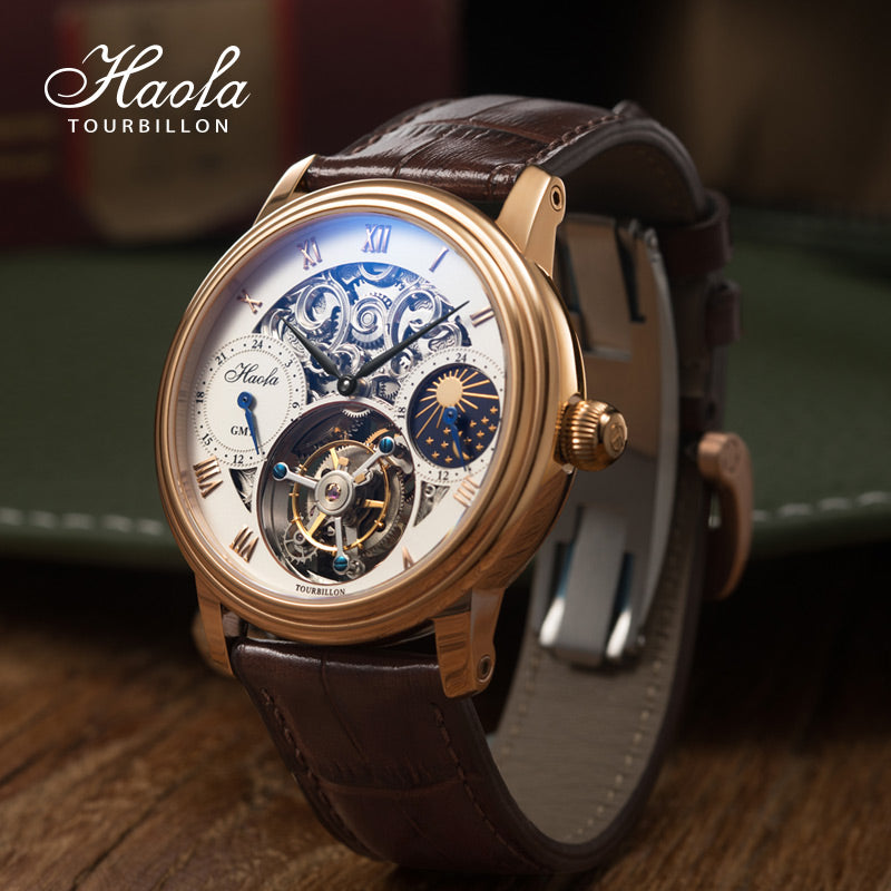 HAOFA Skeleton GMT Tourbillon Movement 1028