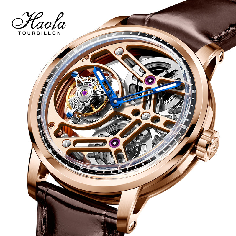 Haofa Tourbillon 1940 double spring drive watch