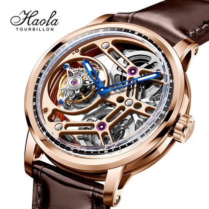 Haofa Tourbillon 1940 double spring drive watch