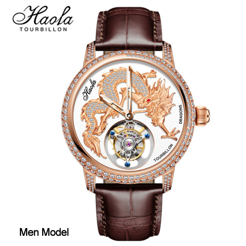 Haofa Luxury Couple Tourbillon Watches Men And Women